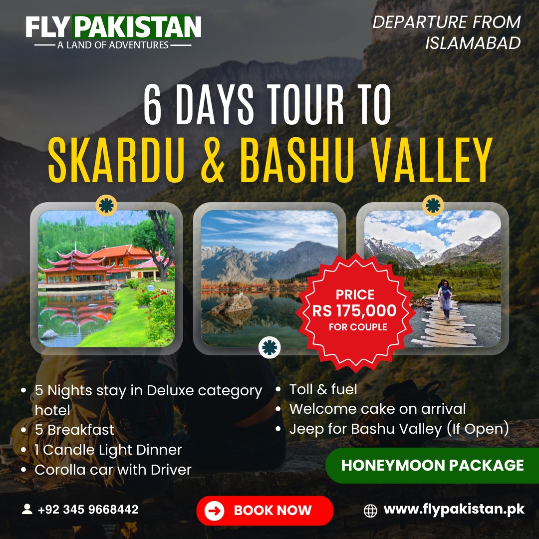 Book Deal 6 Days Tour To Skardu Honeymoon Package